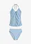 Tankini allacciato dietro al collo con arricciatura (set 2 pezzi), bonprix