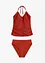 Tankini allacciato dietro al collo con arricciatura (set 2 pezzi), bonprix