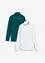 Maglia a maniche lunghe con puro cotone biologico (pacco da 2), bonprix