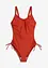 Costume intero con laccetti ed effetto modellante leggero, bonprix