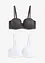 Reggiseno a balconcino con pizzo delicato (pacco da 2), bonprix