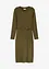 Abito midi in misto cotone elasticizzato, bonprix