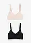 Bralette in modal morbido Feel Comfort (pacco da 2), bonprix