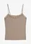Top in crêpe leggero con spalline sottili, bonprix