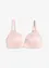 Reggiseno con coppe preformate senza ferretto in materiale lucido, bonprix