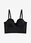 Canotta con reggiseno multiway integrato con coppe preformate ed effetto lucido, bonprix