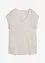 Blusa a maniche corte in satin lucido, bonprix
