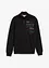 Felpa in puro cotone con colletto alto e zip, bonprix