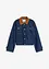 Giacca di jeans con colletto in velluto, bonprix