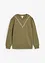 Felpa in misto cotone con ricamo, bonprix