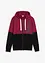 Felpa con zip e cappuccio in puro cotone biologico, bonprix