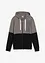 Felpa con zip e cappuccio in puro cotone biologico, bonprix