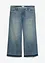 Jeans wide leg, vita media, bonprix