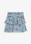Gonna a balze in chiffon strutturato, bonprix
