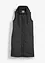 Gilet lungo trapuntato con cappuccio e spacchi ai lati, bonprix