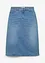 Gonna di jeans elasticizzata a vita alta, bonprix