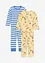 Pigiama in puro cotone biologico (set 4 pezzi), bonprix