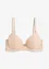 Reggiseno con coppe preformate e ricami floreali, bonprix