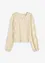 Maglia cropped in pizzo elasticizzato, bonprix