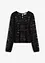 Maglia cropped in pizzo elasticizzato, bonprix