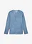 Maglia serafino a maniche lunghe in look lavato in puro cotone biologico, bonprix