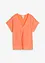 Maglia in misto seta con inserto in tessuto, bonprix