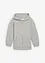 Felpa con zip e cappuccio in morbido misto cotone biologico, bonprix