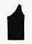 Top monospalla in maglia di misto viscosa, bonprix