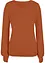 Maglione in maglia operata di misto cotone, bonprix