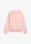 Felpa con inserto in pizzo, bonprix
