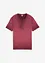 Maglia serafino a maniche corte  in puro cotone biologico effetto lavato, bonprix