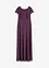 Abito lungo in tulle delicato con ricamo e perline, bonprix