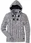 Maglione in filato grosso con cappuccio e cotone, bonprix