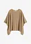 Poncho corto in lana, bonprix