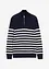 Maglione con mezza zip regular fit, bonprix