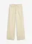 Pantaloni in twill di puro cotone, vita alta, bonprix