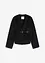 Blazer oversize effetto lana sfoderato, con cintura, bonprix