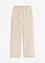 Pantaloni in twill con piega cucita e tasche a filetto, bonprix