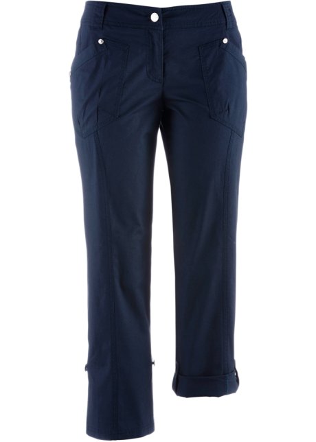 Pinocchietto cargo elasticizzato Bonprix Donna Abbigliamento Pantaloni e jeans Pantaloni Pantaloni cargo Blu 