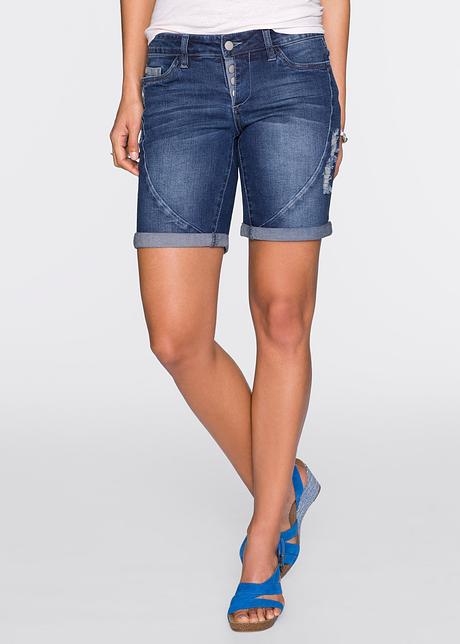 Shorts di jeans - Blu stone