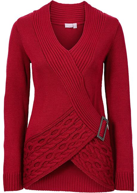 maglione rosso donna