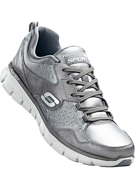 skechers memory foam argento