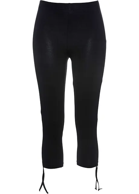Leggings capri con arricciatura, bonprix