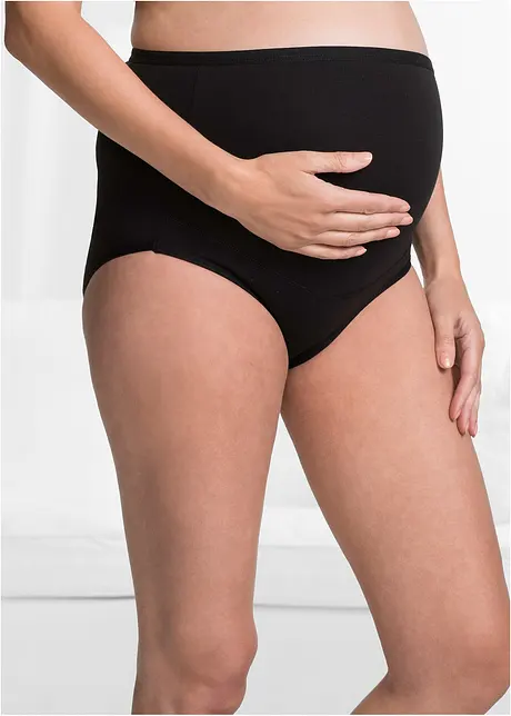 Slip prémaman a vita alta con cotone biologico (pacco da 2), bonprix