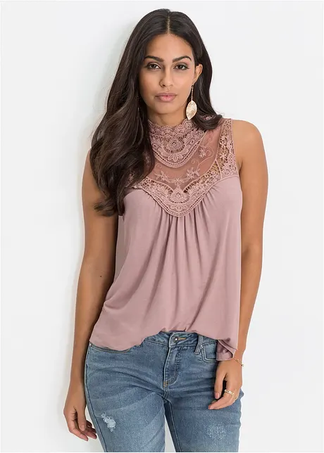 Top con pizzo, bonprix