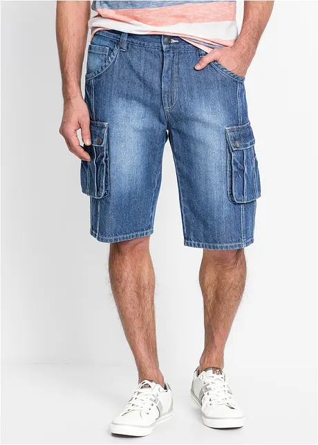 Bermuda cargo in jeans, regular fit, bonprix