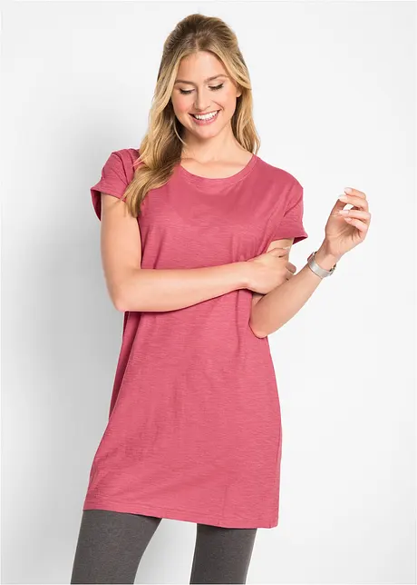 T-shirt lunga in puro cotone, bonprix