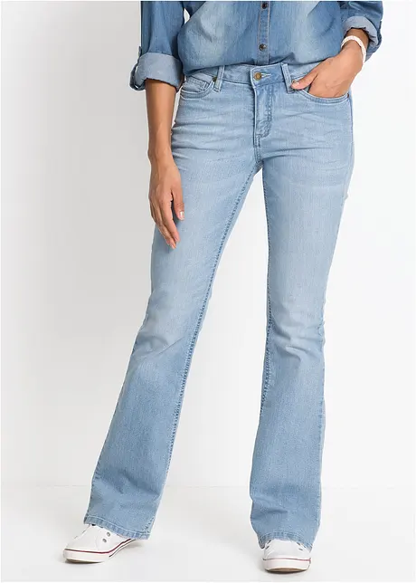 Jeans elasticizzati comfort bootcut, bonprix