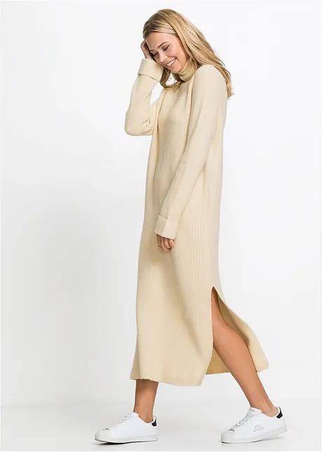 Abito in maglia a collo alto, bonprix