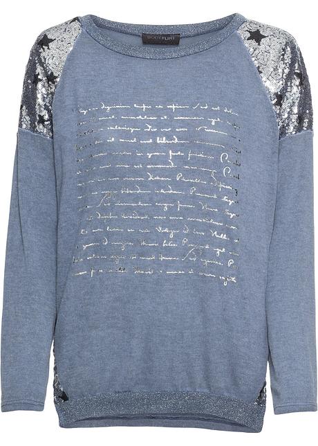 maglia paillettes maniche lunghe